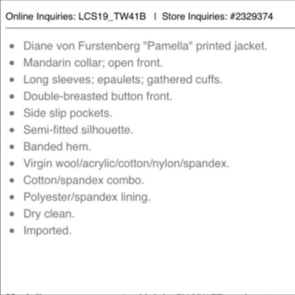 DVF Diane Von Furstenburg Pamella Jacket - Picture 4 of 8